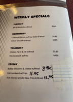 La Glacerie menu